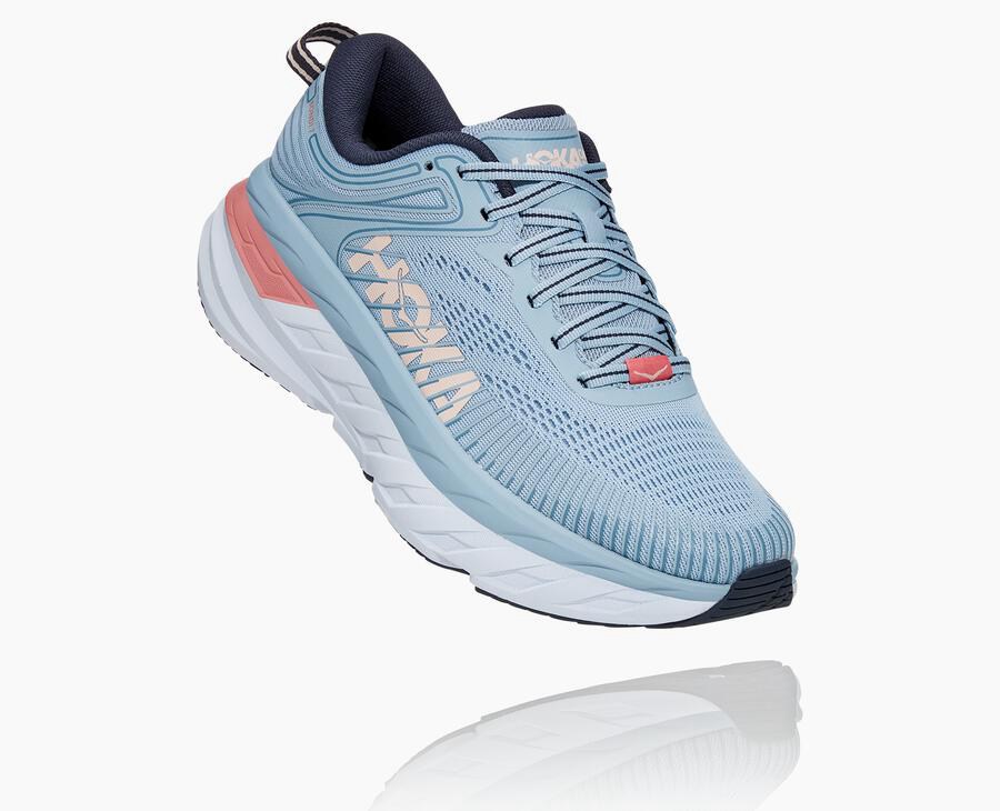 Hoka One One Hardloopschoenen Dames - Bondi 7 - Blauw - FU1283960